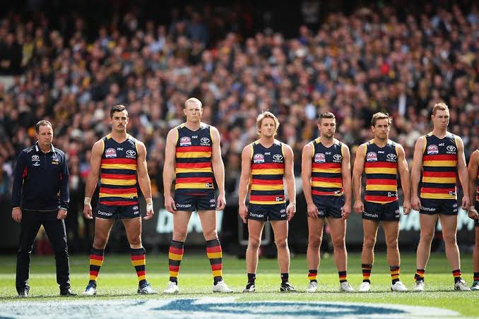 pilatespants's tweet photo. Matthew Nicks giving huge #PowerStance energy in not calling out Crows fans’ booing of IQ. Silence is compliance you coward. #aflpiescrows https://t.co/hpUkHg5ByC