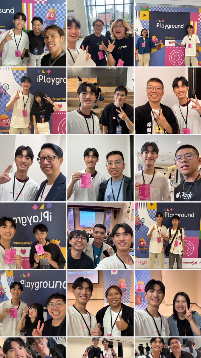 偷懶了幾天😌補潑一個 iPlayground 合照照片牆