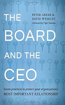 I just added a 19th book to my list of "18 Best Board Books!" Read my short review of "The Board and the CEO: Seven Practices to Protect Your Organization's Most Important Relationship," by <a href="/peterkgreer/">Peter Greer</a> and <a href="/DavidWeekley/">David Weekley Homes</a>.
urgentink.typepad.com/pails/2025/09/…