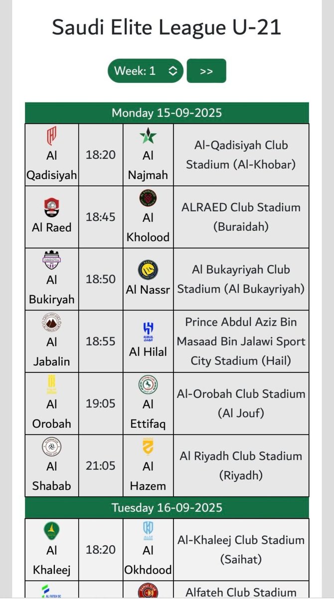 Talents_Saudi's tweet image. Saudi Elite U21 League ➡️🤩 :

We hope to see a large number of scouts at matches 👏🏻

We hope to see great talents joining big European clubs 🔥

What are your expectations for the league? 👇🏻🤔🔍

#scouting #scoutingreport #TacticalAnalysis #football #TalentID #scout