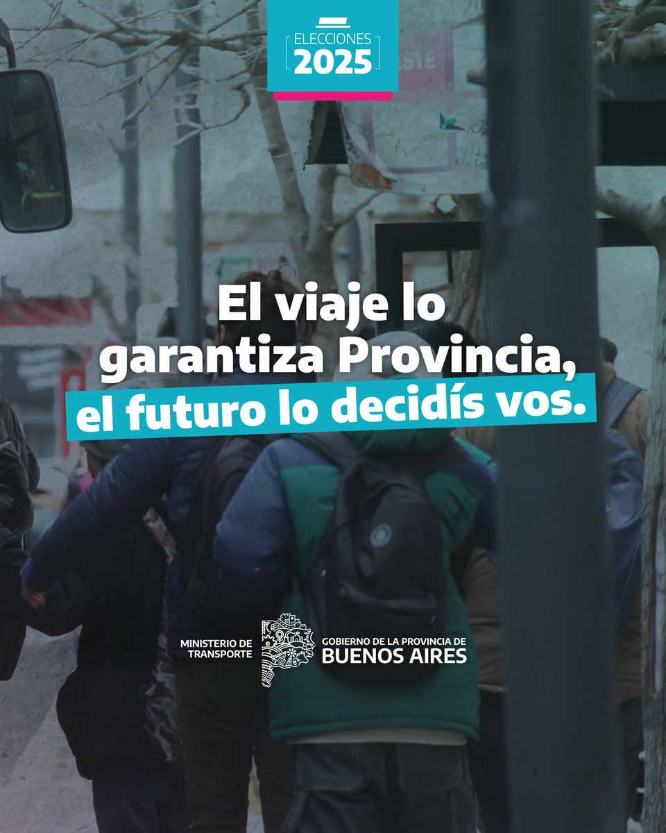 Este domingo hay un plan que no podés saltear: ir a votar 🗳️

La Provincia te asegura el viaje GRATIS en colectivos y transporte fluvial para que nada te frene 🚍🚤

👉🏼 Porque tu voto cuenta, y tu voz hace la diferencia.