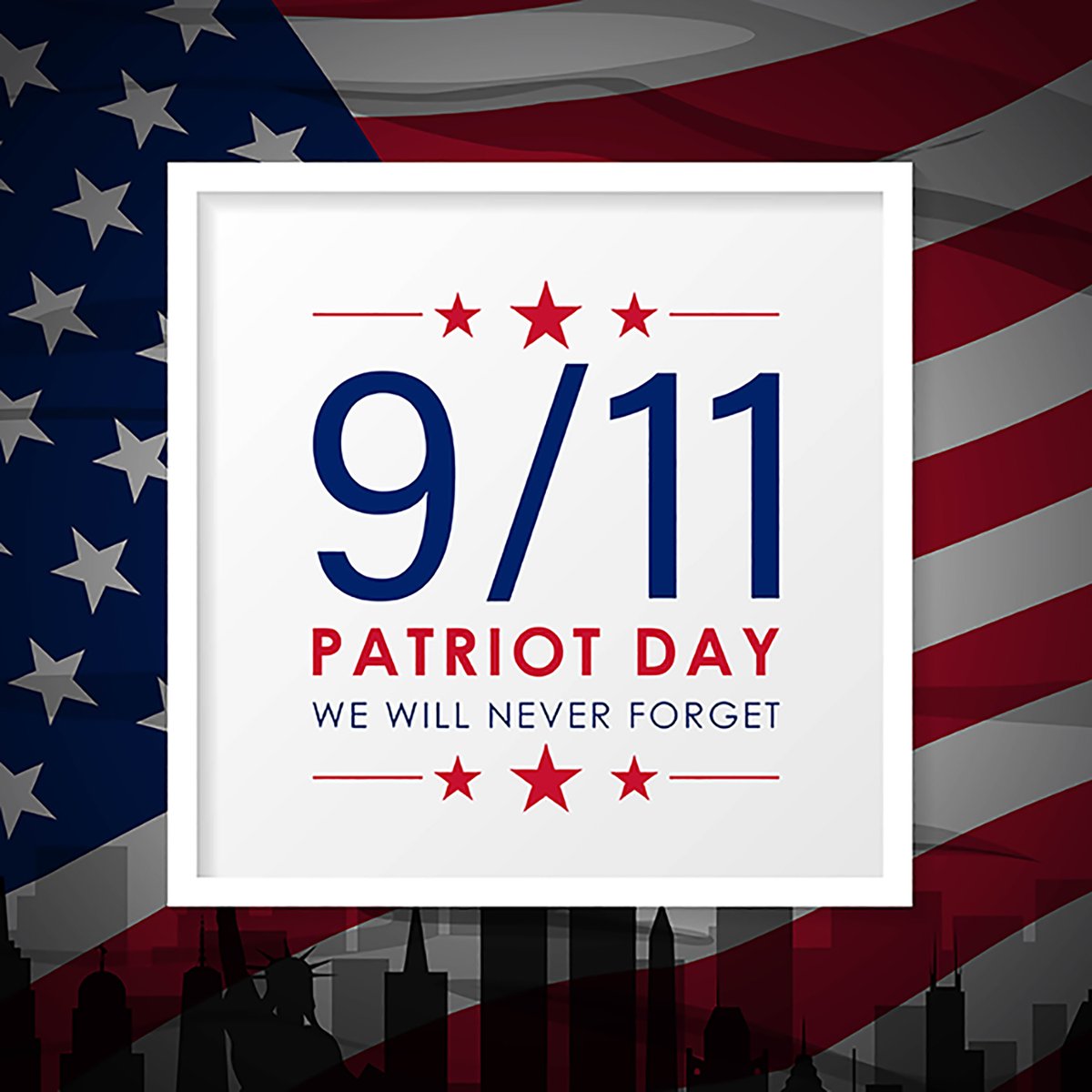 On this Patriot Day, we honor the lives lost and the heroes who responded.

#PatriotDay #NeverForget #September11