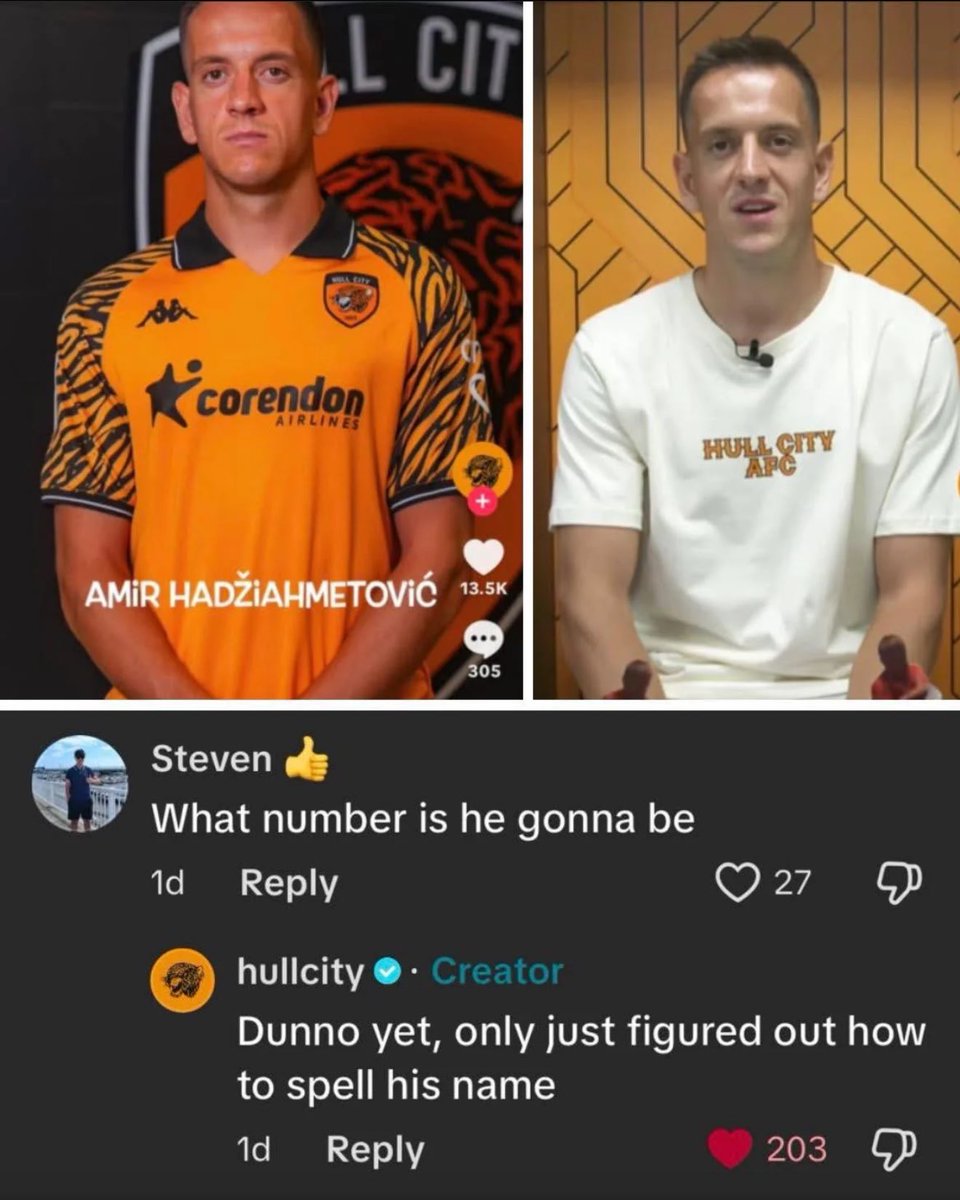 Whoever runs Hull City’s social media deserves a raise 😂🤣