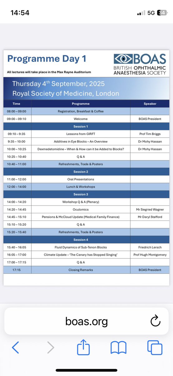 UpdatesBoas's tweet photo. Hello to all of the Anaesthetists, interested in Ophthalmic anaesthesia, let’s have a look at our Day 1 https://t.co/bBr37uk8Jk