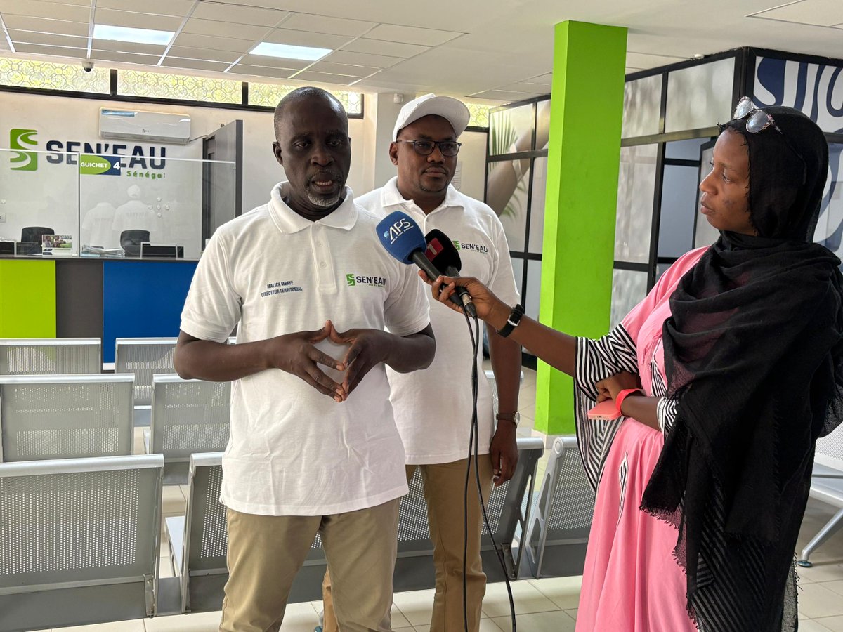 sen_eau's tweet photo. #Gamou2025 | Lors du point de presse du 04/09 à Tivaouane, Malick MBAYE a salué l’engagement de SEN’EAU 🌙💧
✅ 25 km d’extension réseau
✅ 1000 branchements sociaux
✅ +200 points d’eau
✅ +30 camions-citernes
✅ Pointe de 2000 m³/h
Distribution jugée très satisfaisante #SENEAU https://t.co/rd5RDErHiX