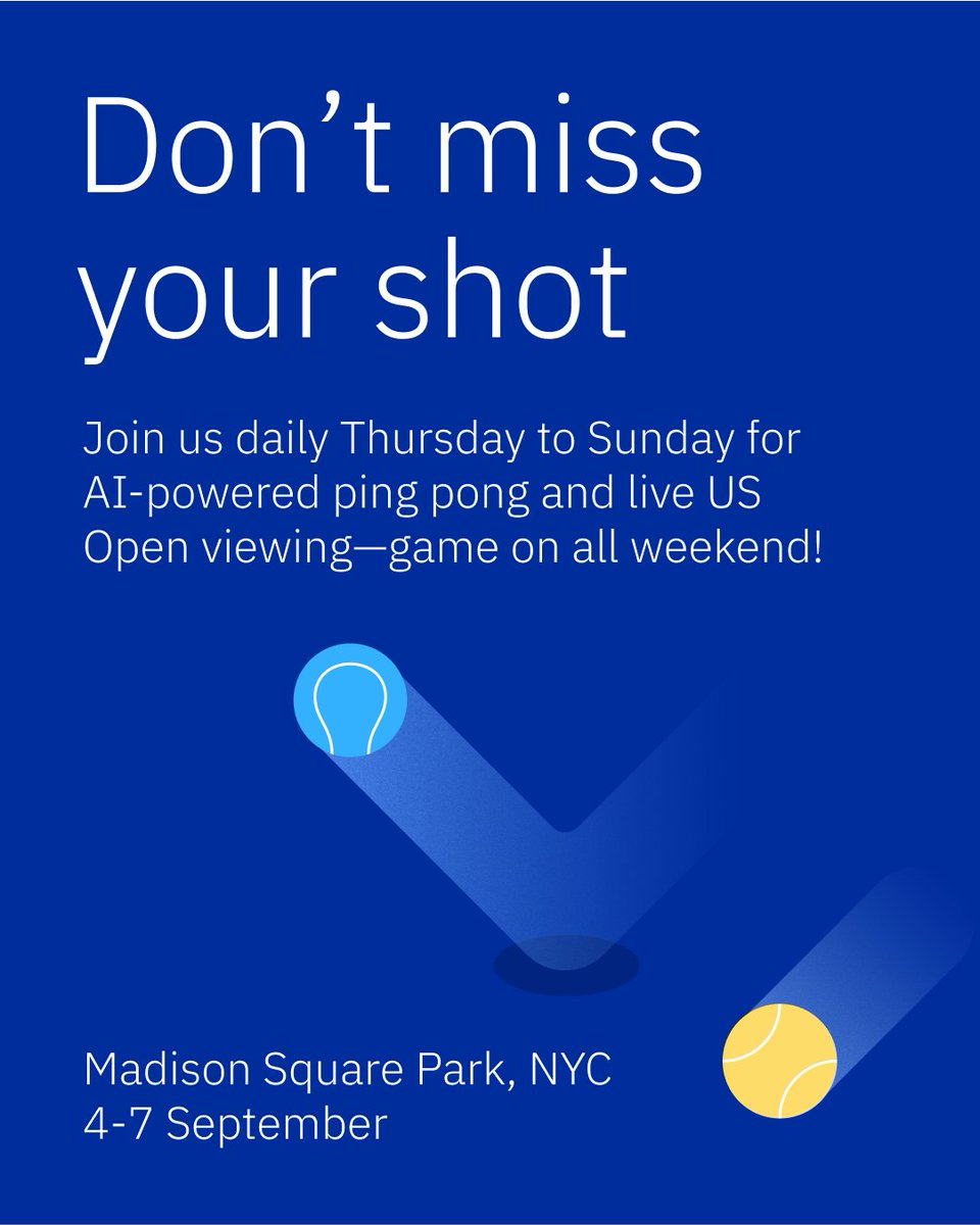 gilisaacs's tweet photo. If you're in the vicinity, this is a very cool 'takeover' @IBM  is doing at Madison Square Park (23rd &amp; Broadway) https://t.co/QlXCdQJyfC