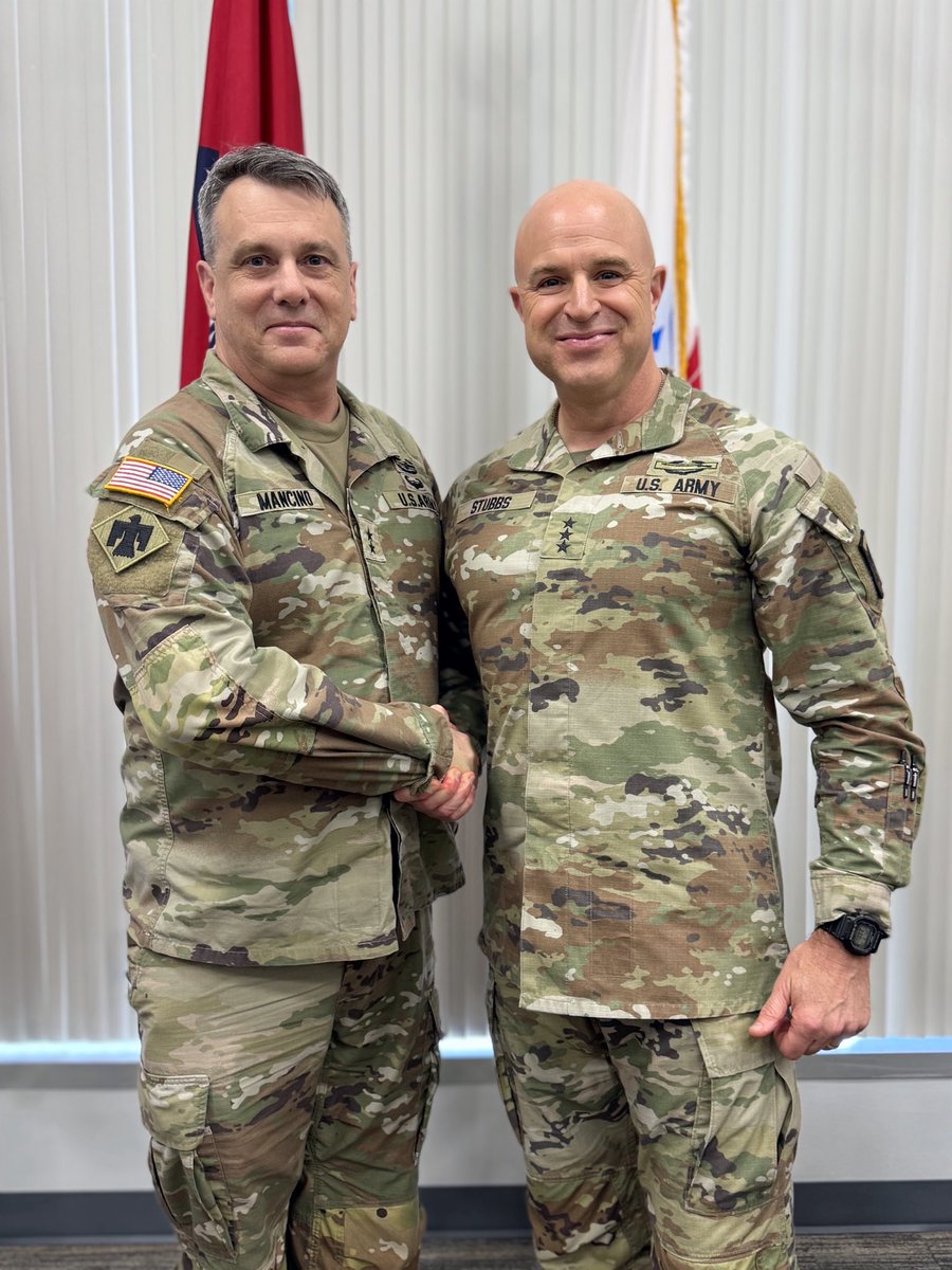 I had a great visit with Maj. Gen. Thomas H. Mancino, Adjutant General for the <a href="/OKGuard/">Okla. National Guard</a>! We discussed the Oklahoma Army National Guard’s ongoing strategic transformation to meet evolving national security needs and the importance of cultivating resilient, innovative leaders.
