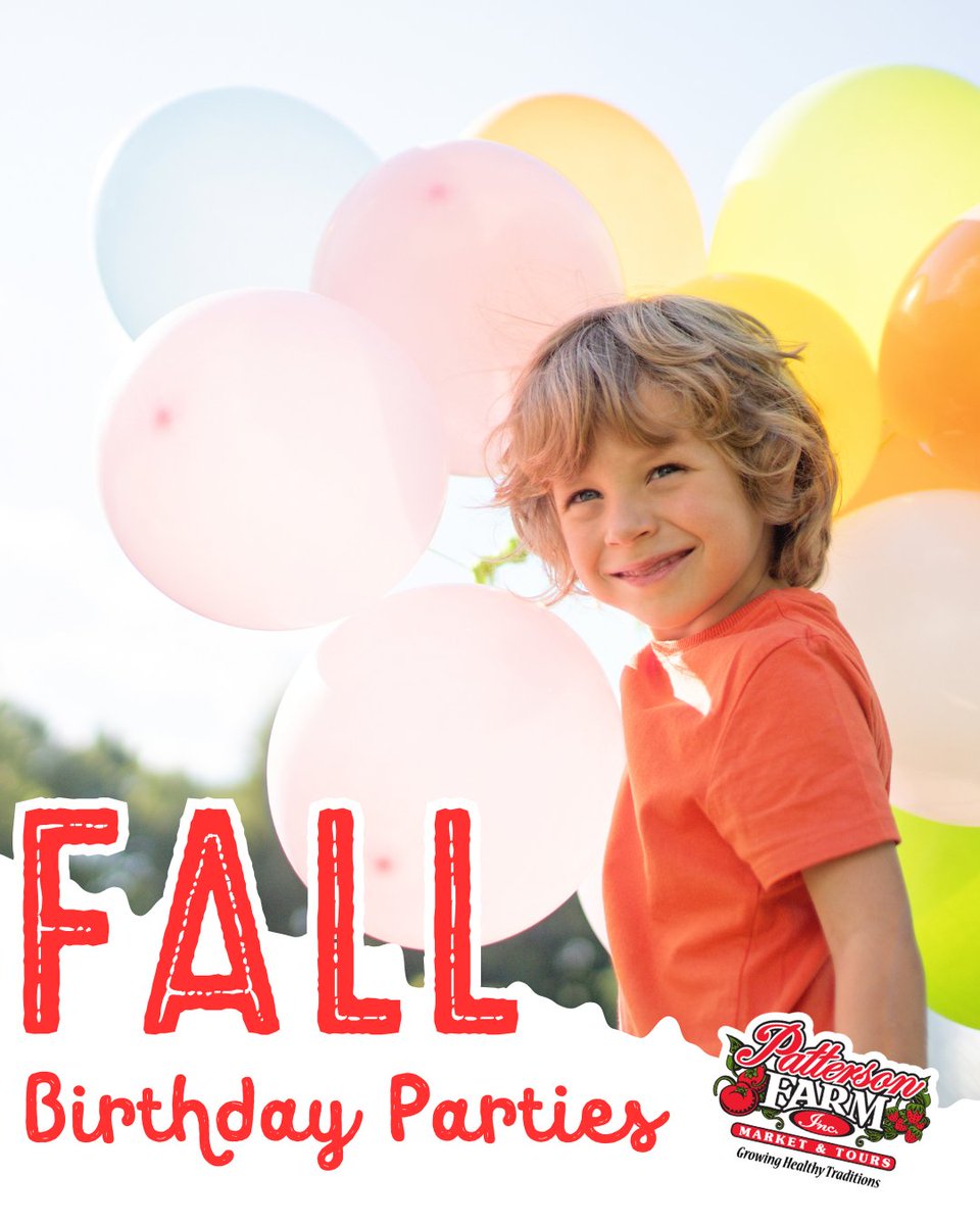 🎉 Celebrate your little farmer’s big day with us! Birthday parties at Patterson Farm are packed with fun, games, and sweet treats. 🐮🍦

Learn more about our birthday parties at visitpattersonfarm.com/host-a-party-e….