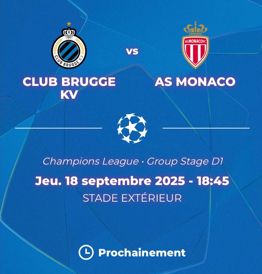 MrTaffinovic (@mrtaffinovic) on Twitter photo J’attends patiemment les tarifs des places en parcage pour Bruges-Monaco.
Par contre, si c’est bien 50€, ce sera sans moi. Hors de question de payer autant pour voir le match dans un coin derrière un filet.
Club de mort <a href="/ClubBrugge/">Club Brugge KV</a> 🤌 J’attends patiemment les tarifs des places en parcage pour Bruges-Monaco.
Par contre, si c’est bien 50€, ce sera sans moi. Hors de question de payer autant pour voir le match dans un coin derrière un filet.
Club de mort <a href="/ClubBrugge/">Club Brugge KV</a> 🤌