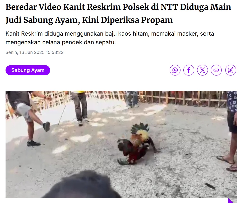 Hadeuh... kelakuan yg ga patut dicontoh, sementara kapoldanya nyalonin jadi Kapolri, ga salah tuuuhh🤔🤔🤔
<a href="/prabowo/">Prabowo Subianto</a> <a href="/ListyoSigitP/">Listyo Sigit Prabowo</a> <a href="/Gerindra/">Partai Gerindra</a> 
#Amanbersamarakyat