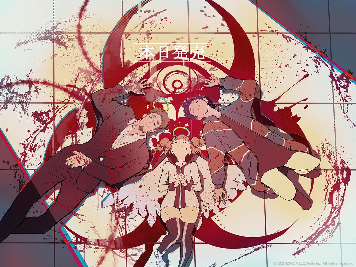 shuten_kyodan's tweet image. マルチジャンルADV『終天教団』
ついに本日発売となりました！㊗️

DL版(Switch™/DMM GAME PLAYER)をご購入の方は只今よりプレイしていただけます。

パッケージ版をご購入の方はお手元に届くまでもう暫くお待ち下さい。
是非楽しんでプレイしてくださいね！

#終天教団
#ハッピーニューエンド