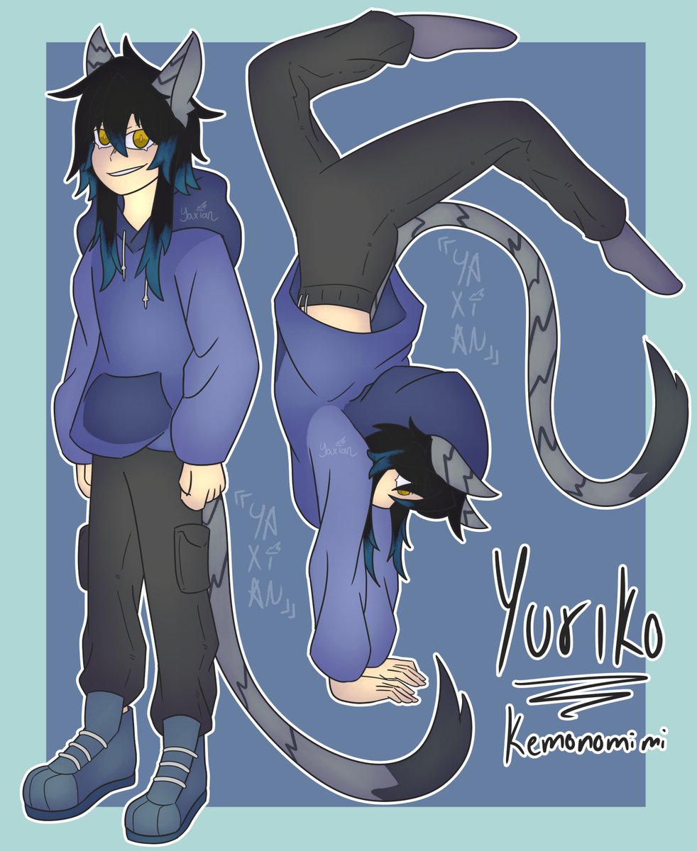 New Oc arrives the field 

Porque nunca tengo suficiente, ahora hay un nuevo niño más en la lista 

#digitalart #draw #Oc #kemonomimi #csp