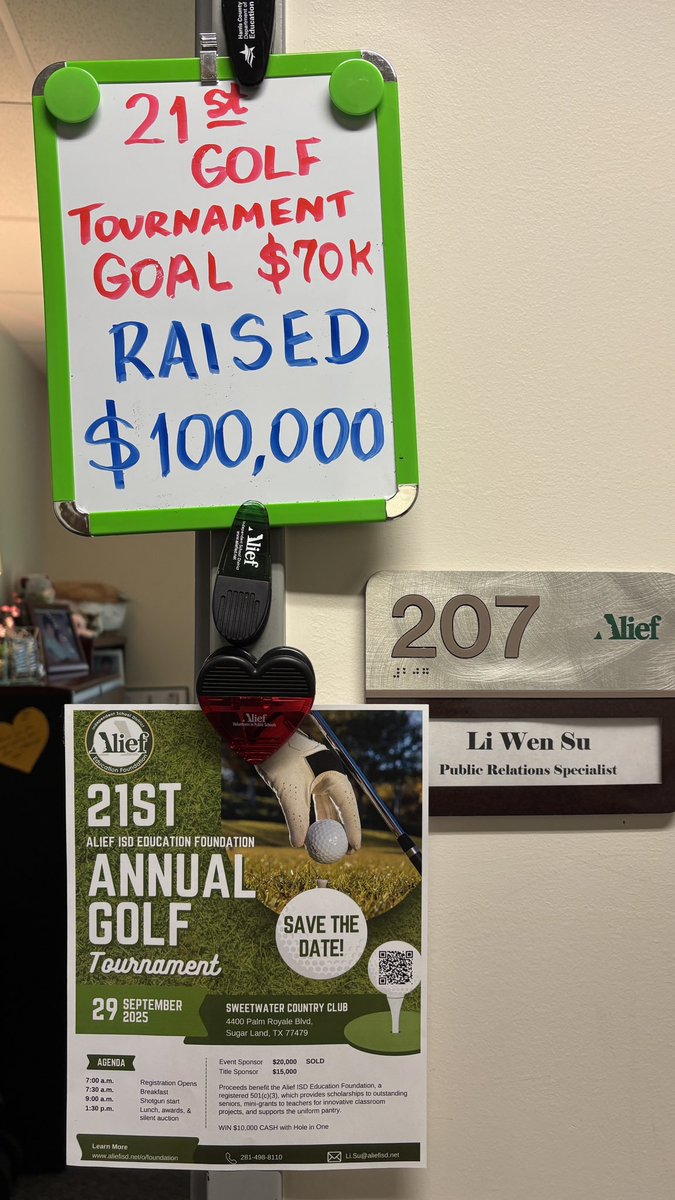 🚀 Our goal was to raise $70,000… and thanks to YOUR support, we’ve surpassed it with $100,000 raised! 💯🙌

Every dollar fuels opportunities for our students &amp; teachers. The impact starts here. 💙✨

#AliefProud #EducationMatters #CommunityImpact <a href="/AliefISD/">Alief ISD</a>