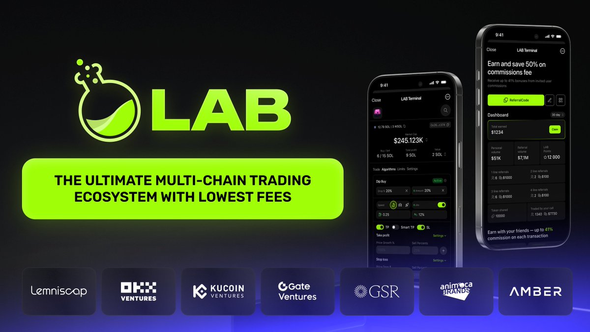 Memes Lab (@memeslabxyz) on Twitter photo Shaping the future of trading with industry leaders
With a proven team and over $2.3M raised from leading backers like <a href="/Lemniscap/">Lemniscap</a> , <a href="/OKX_Ventures/">OKX Ventures</a> , <a href="/KuCoinVentures/">KuCoin Ventures</a> , <a href="/gate_ventures/">Gate Ventures</a> , and more – we're building the trading stack of tomorrow and delivering it today Shaping the future of trading with industry leaders
With a proven team and over $2.3M raised from leading backers like <a href="/Lemniscap/">Lemniscap</a> , <a href="/OKX_Ventures/">OKX Ventures</a> , <a href="/KuCoinVentures/">KuCoin Ventures</a> , <a href="/gate_ventures/">Gate Ventures</a> , and more – we're building the trading stack of tomorrow and delivering it today