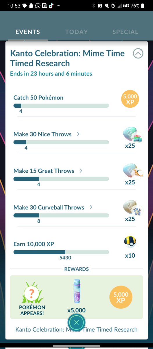 DAMB_TTV's tweet photo. Today is your chance to catch Mr Mime on Pokemon Go. Normally he's only available in France. 23 hours left to do the challenge. https://t.co/pybBM4JGgS