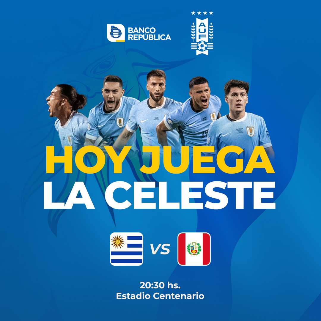 ¡Última función en casa!  

La Celeste juega su último partido de local por las Eliminatorias y hay que hacer sentir el aliento. 

Con BROU Recompensa Mastercard Crédito y Débito 
👉 Preventa exclusiva + 20% OFF para vivirlo desde la tribuna.  

BROU, Sponsor Principal de la