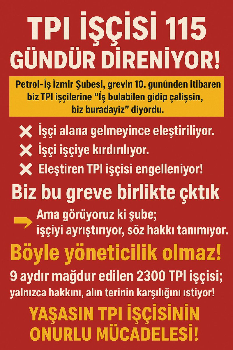 <a href="/cmtrn25/">Cem Turan</a> <a href="/MuzafferEkiz09/">Muzaffer Ekiz</a> <a href="/MstSelanik22/">TÜRKİYE GERÇEKLERİ (yeni)</a> <a href="/BelovacSerap/">Serap Belovacıklı</a> <a href="/berattogac77/">Berat Toğaç</a> <a href="/Bettenen/">Doğan</a> <a href="/BirGun_Gazetesi/">BirGün Gazetesi</a> <a href="/canarsuzu_06/">Arzuuu</a> <a href="/bilgiselx/">Bilgisel X</a> <a href="/ilkay1905/">İlkay</a> <a href="/Cihangirelebi8/">Cihangir Çelebi</a> <a href="/izmirdecevirmee/">İzmir’de Çevirme Radar</a> <a href="/mtnsrql/">exellency 🗽</a> @Cayan3549  <a href="/ogretmensendika/">Özel Sektör Öğretmenleri Sendikası</a> <a href="/petrolis_merkez/">Petrol-İş Sendikası</a> <a href="/PetrolIzmir/">Petrol-İş Sendikası İzmir Şubesi</a> <a href="/birlesiktekstil/">BİRTEK-SEN</a> <a href="/pib_petrokimya/">PİB - Petrokimya İşçileri Birliği</a> <a href="/SivanKrmzck/">Şivan Kırmızıçiçek</a>