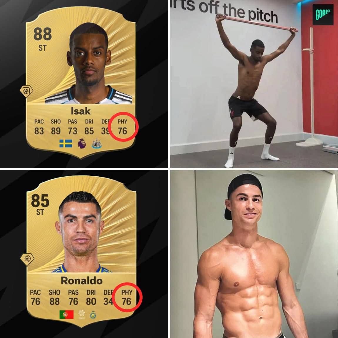 لعبة fc 26  
إزاك و رونالدو لديهم نفس القوى البدنية 🗿😅😅
