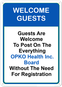DD_IEF's tweet photo. Attention OPKO Health Investors (OPK). Guests are now welcome to Post on the "All About OPKO Health" board without the need for registration. $OPK @ModeXTx  @4Kscore @OpkoRenal 
https://t.co/bhAih7EAOn https://t.co/9mkhZUe8pp