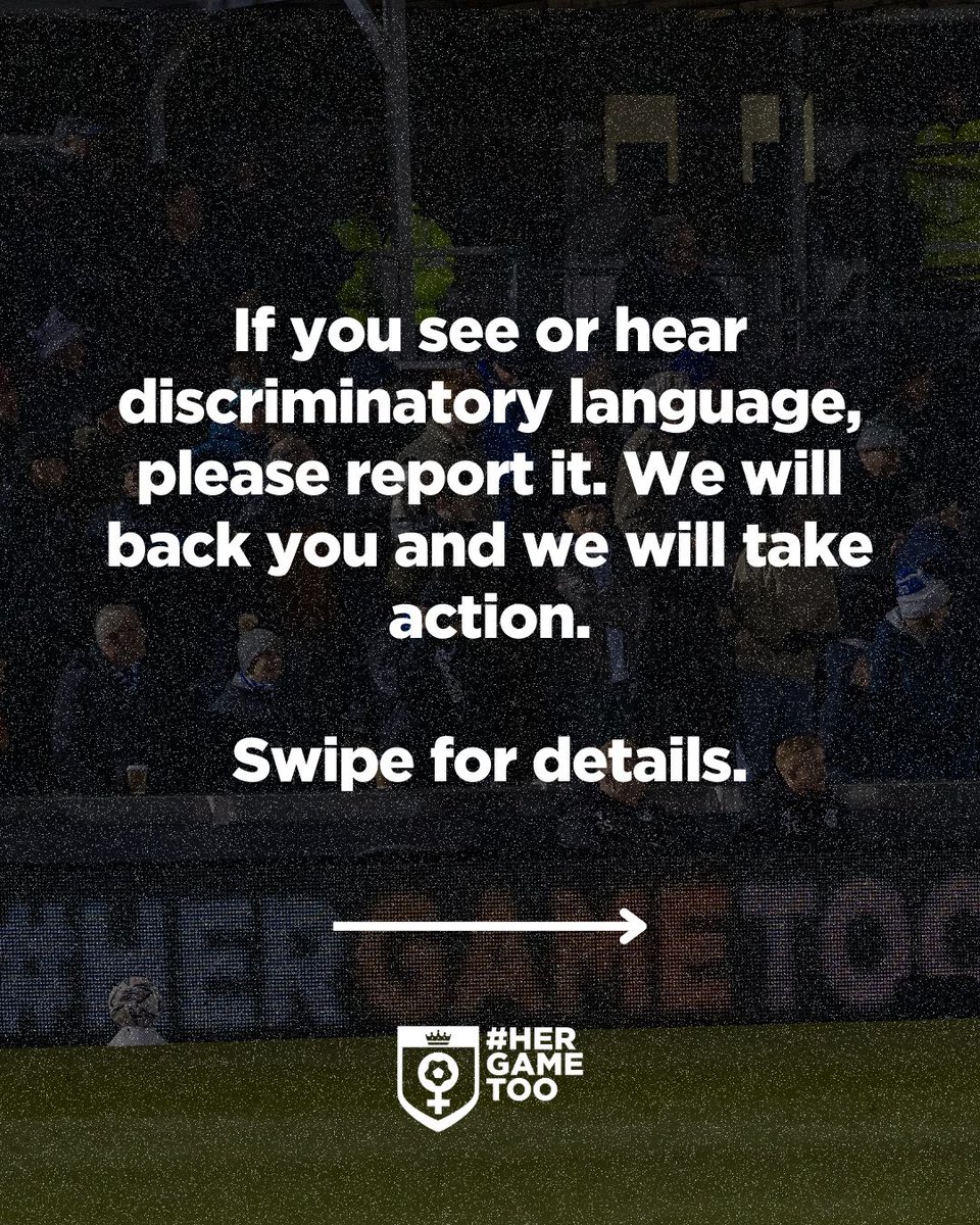 HerGameToo's tweet image. Discrimination and personal abuse has no place in football. It is crucial that we report it! ⚽✊

hergametoo.co.uk/report