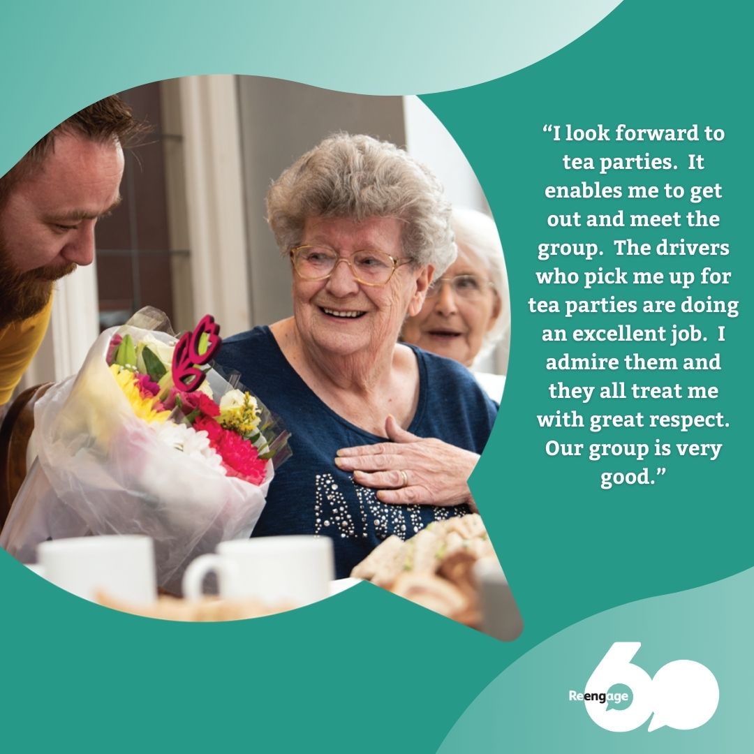 From drivers to hosts, every volunteer plays a part in making our tea parties special 🧡

Discover how you can get involved: bit.ly/42o2lKn

#Reengage #Volunteer #EndLoneliness