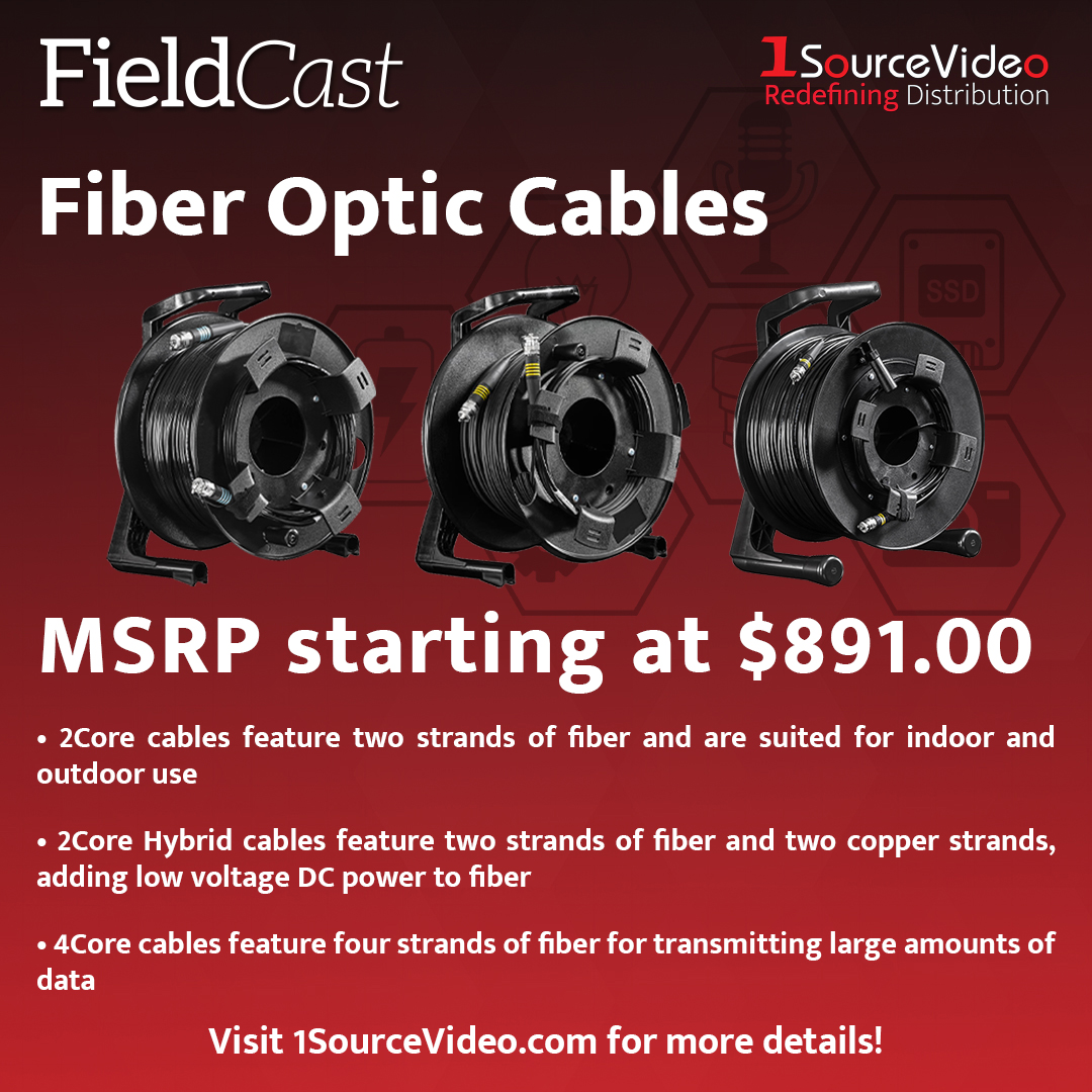 1sourcevideo's tweet image. 🚀 @FieldCast_eu's Fiber Optic Cables ensure high-speed, reliable data transfer for pro AV and live broadcast setups. Durable and signal-loss free! 🎬 #FieldCast #FiberOptic #ProAV #BroadcastTech #LiveProduction