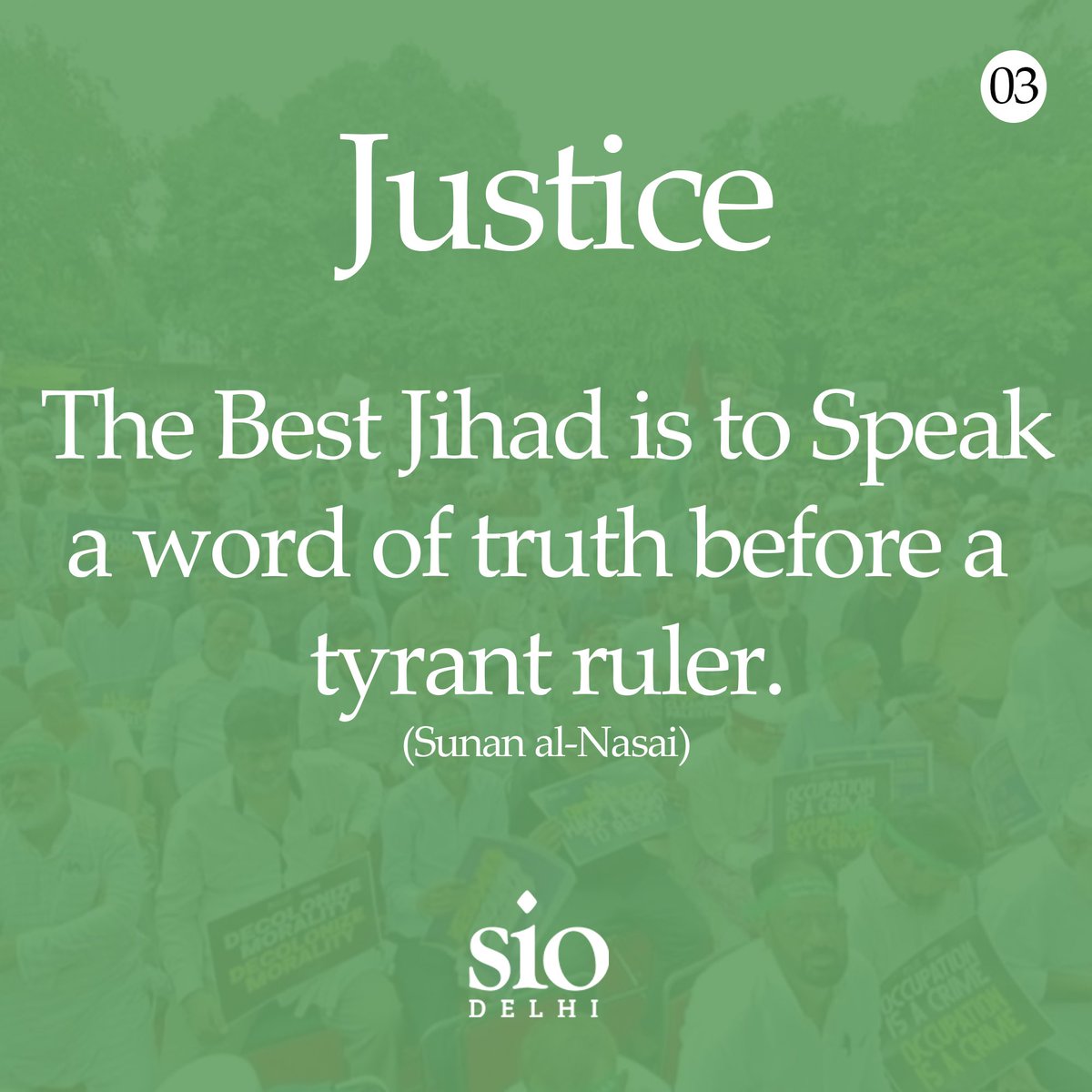 siodelhi's tweet image. Humanity is bleeding in Palestine.
Prophet Muhammad (saw) taught us:

“Beware of oppression, for oppression will be darkness on the Day of Judgment.” (Muslim)

To know Muhammad (Saw) is to stand with justice, mercy, and the oppressed.
🕊 #StandWithPalestine | #KnowMuhammad