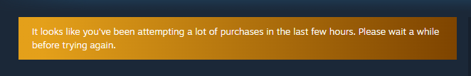 JetSetDman's tweet image. WHY DO YOU THINK THAT'S THE CASE, STEAM. LOOK ME DEAD IN THE FUCKING EYES AND TELL ME WHY YOU THINK I'VE BEEN ATTEMPTING A LOT OF PURCHASES IN THE PAST HOUR.