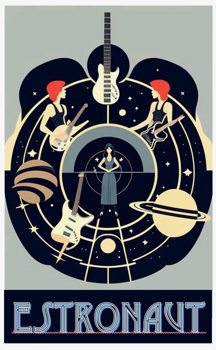 🛳️- 
Fast forward last year, and Jane Getter and Julie Slick wanted to take this to the next level… so may we introduce Estronaut! Celebrating women in prog, with an all girl band! Details coming as Jane and Julie reveal! #estronaut #cruisetotheedge