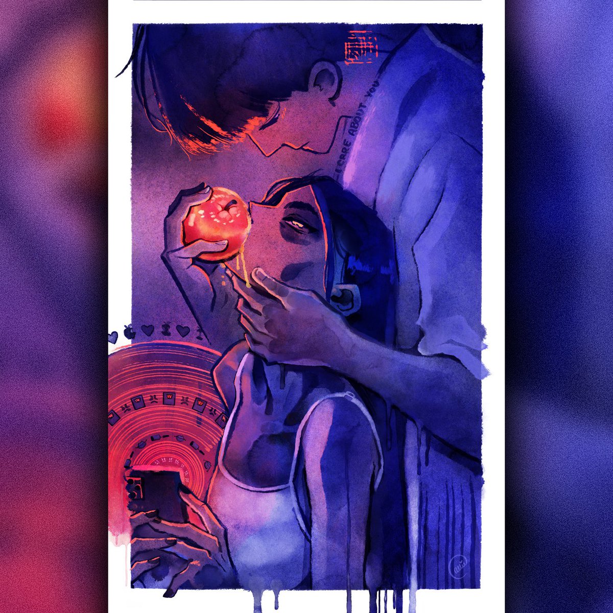 alliekatten's tweet photo. Original Art - Loss of Appetite🍎 https://t.co/UpGFQuAYLz
