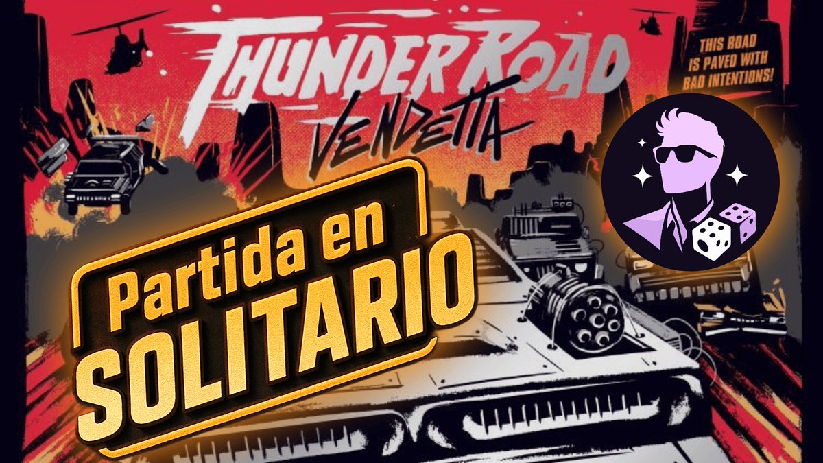 Pues sí, EN SOLITARIO, partidita a Thunder Road Vendetta con modo solitario rápido que le he hecho. Este juego se disfruta sobre todo a más, pero aquí una forma de que no coja polvo 😅. <a href="/Bumble3ee_Int/">Bumble3ee Interactive</a>
youtu.be/5reyYuNLchU?si…