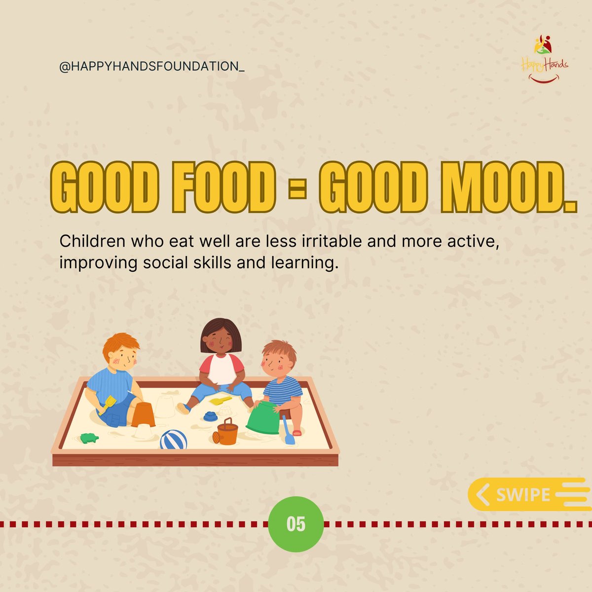 Happyhandsgroup's tweet image. 🥛 Micronutrients = sharper minds

Iron → prevents fatigue in class

Calcium &amp;amp; Vitamin D → active play &amp;amp; growth

Vitamin A → better vision for reading
Nutrition literally feeds curiosity &amp;amp; creativity.
#Micronutrients #HealthyLearning #KidsHealth #GrowWithNutrition