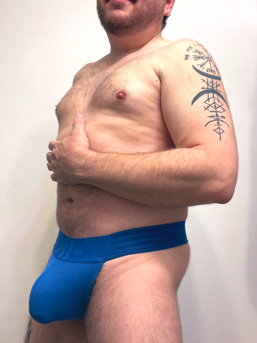 Big blue bulge #manthong #bulge #vpl  #dickprint  #manpanties