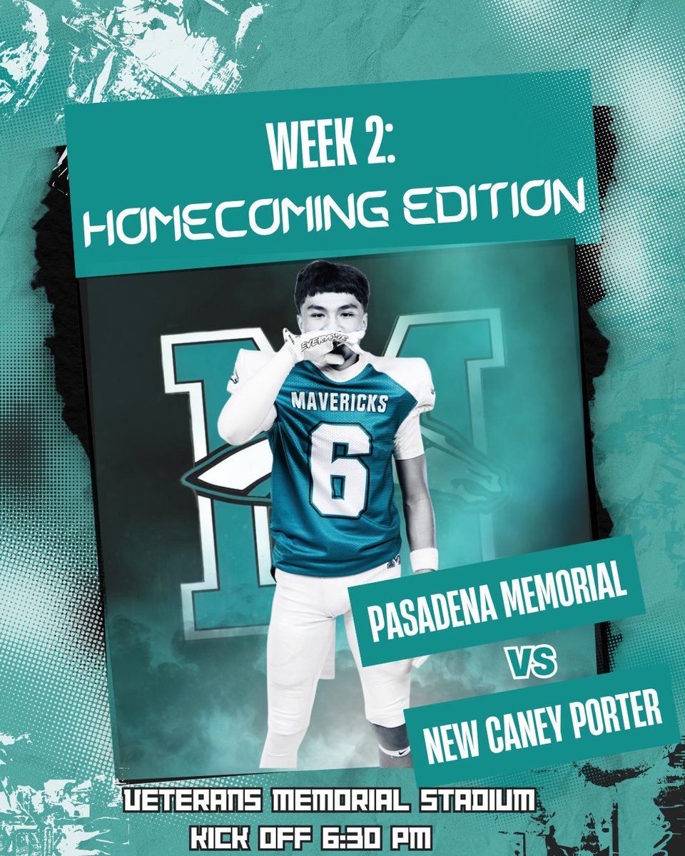 🚨Maverick Nation🚨
Wear your TEAL and pack the stands for Homecoming! Let’s make it a night to remember. #MavUp #TealOut #Homecoming2025 #WinTheDay