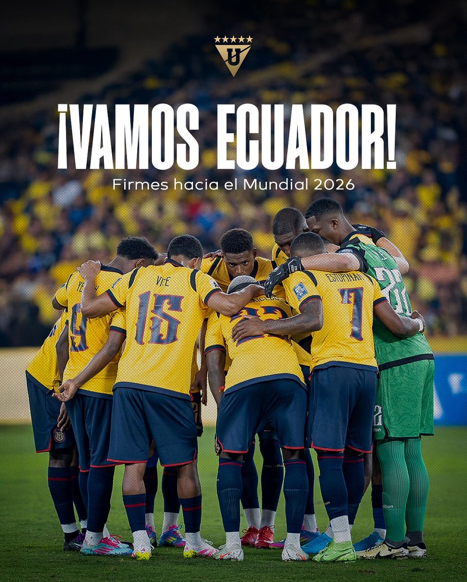 ¡Hoy juega la Tri! 🇪🇨 ¡A seguir firmes en la tabla! 💪

¡VAMOOOS ECUADOOOR! 🙌🫂