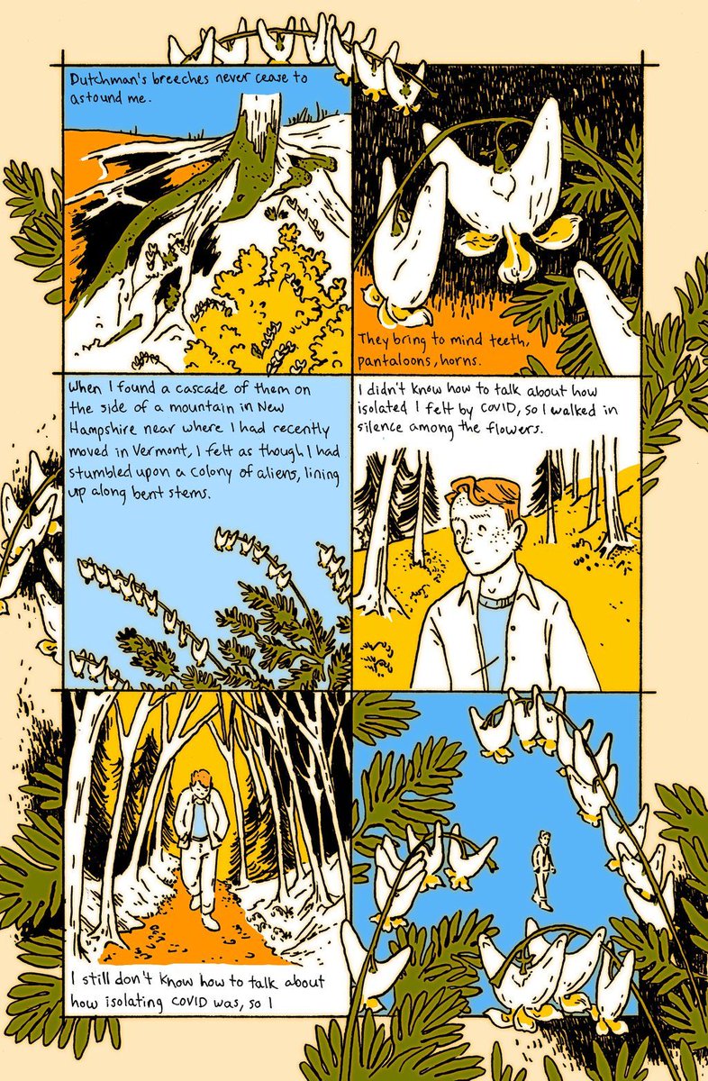 #HowToTouchGrass is a comics anthology about "touching grass" (of course)!

Live on Kickstarter now: kickstarter.com/projects/power…

Behold this page by Clover Ajamie!