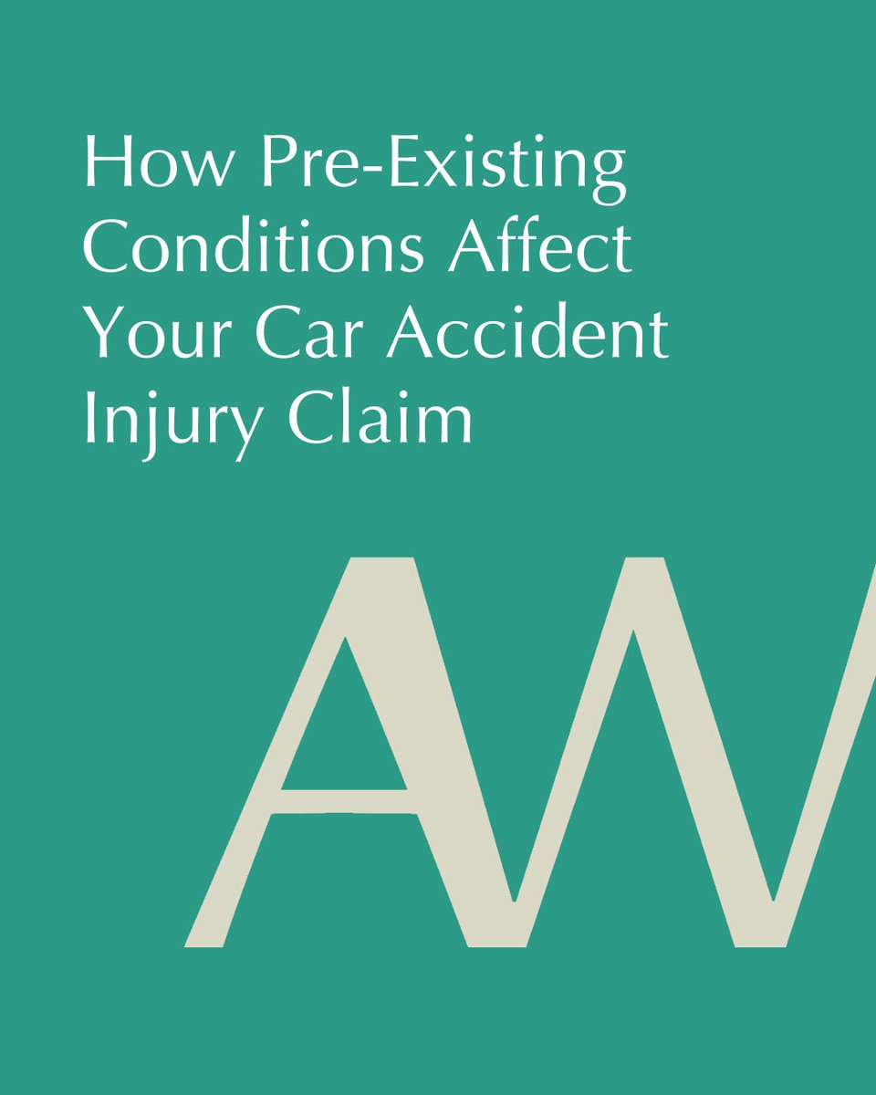 A pre-existing condition doesn’t mean you’re not entitled to compensation after a car accident. Find out how insurance companies assess these cases and what you can do to protect your claim. #CarAccidentClaims #PersonalInjuryLaw #LegalAdvice