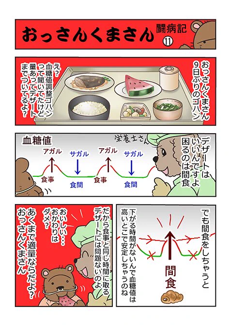 入院日記その10 #おっさんくまさん 