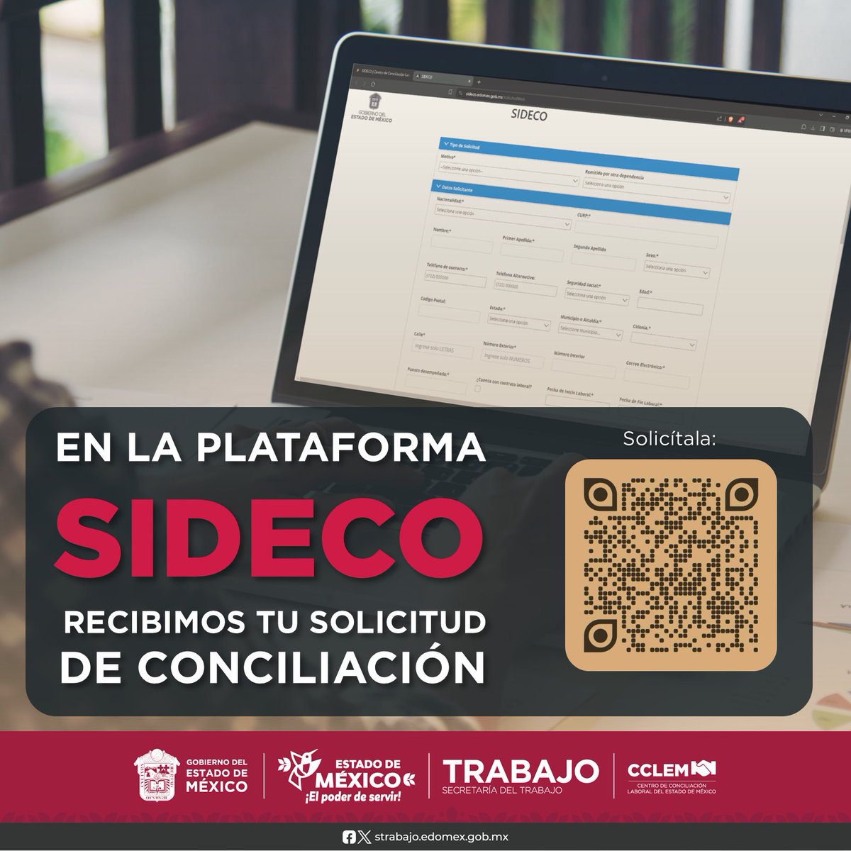CCL_edomex's tweet photo. ¡Pide tu cita de #Conciliación sin complicaciones! 🙌 Ingresa a nuestra plataforma #SIDECO 👉 https://t.co/is68VOAUcB y en pocos pasos la tendrás lista. 📩 Te enviaremos por correo toda la info para tu Audiencia.
#ElPoderDeServir https://t.co/7vapX2dhwh