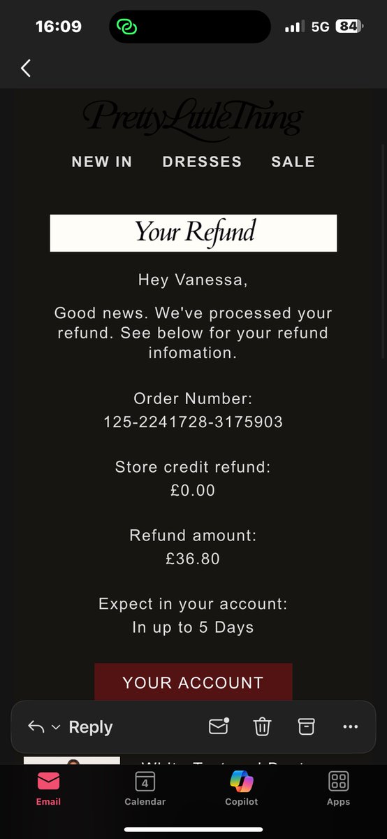 vee_x_'s tweet photo. @OfficialPLT If you haven’t gotten your refund make a case on @resolvercouk i managed to get a refund after 3 days of making a case https://t.co/HYZje4Kwen