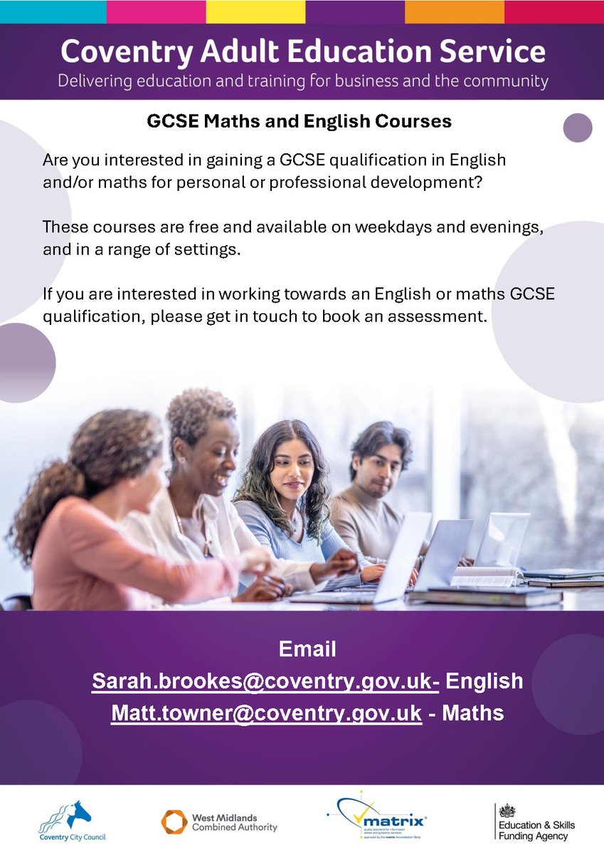 Coventry Adult Education Service tweet media