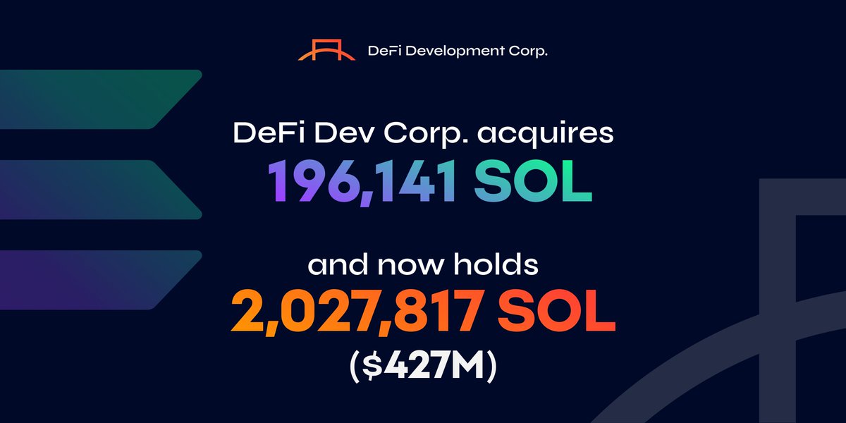 DeFi Dev Corp. (DFDV) tweet media
