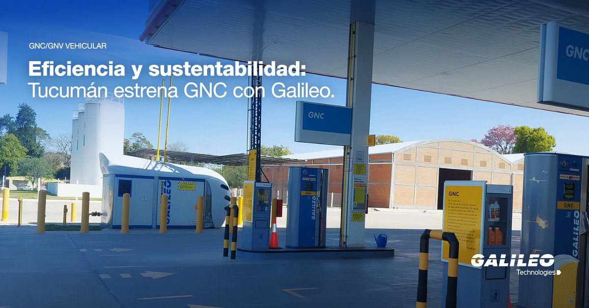 La estación EG Rocchia SRL en Tucumán ya opera con nuestros equipos, reduciendo tiempos de carga y sumando sustentabilidad al #GNC para camiones y colectivos. Tecnología probada, energía más limpia ⚡

🔗 Conocé más: galileotechnologies.com/es/novedades/p…

#SmarterEnergy #GalileoTechnologies