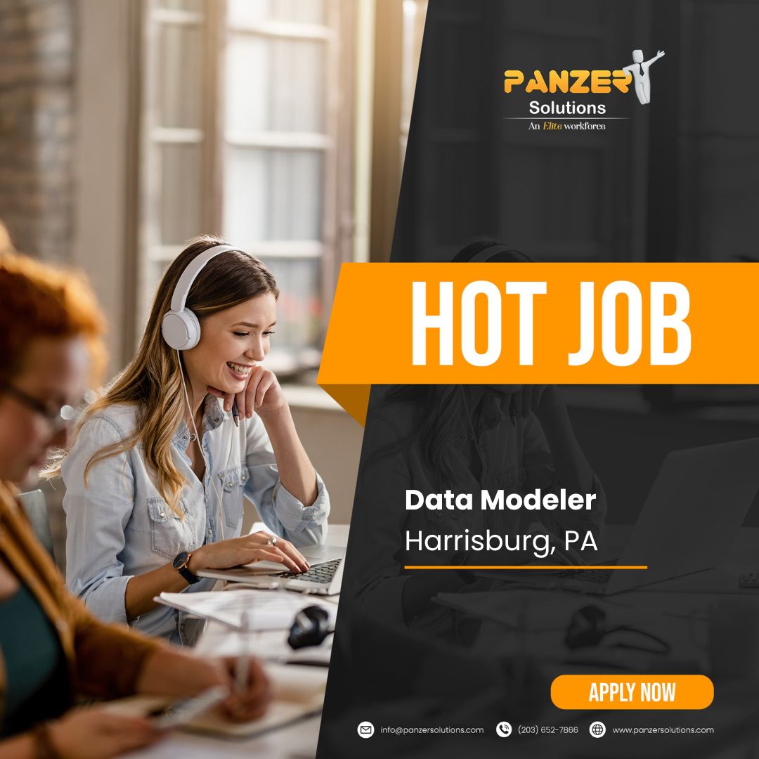 panzersolution's tweet image. Job Title: Data Modeler
Location: Harrisburg, PA
Duration: 12+ Months
Share resumes at info@panzersolutions.com
Click Here: panzersolutions.com/jobopportunuti…
#PanzerSolutions #DataModeler #Data #modeler #JobSearch #JobSeekers #job #harrisburg #Pennsylvania