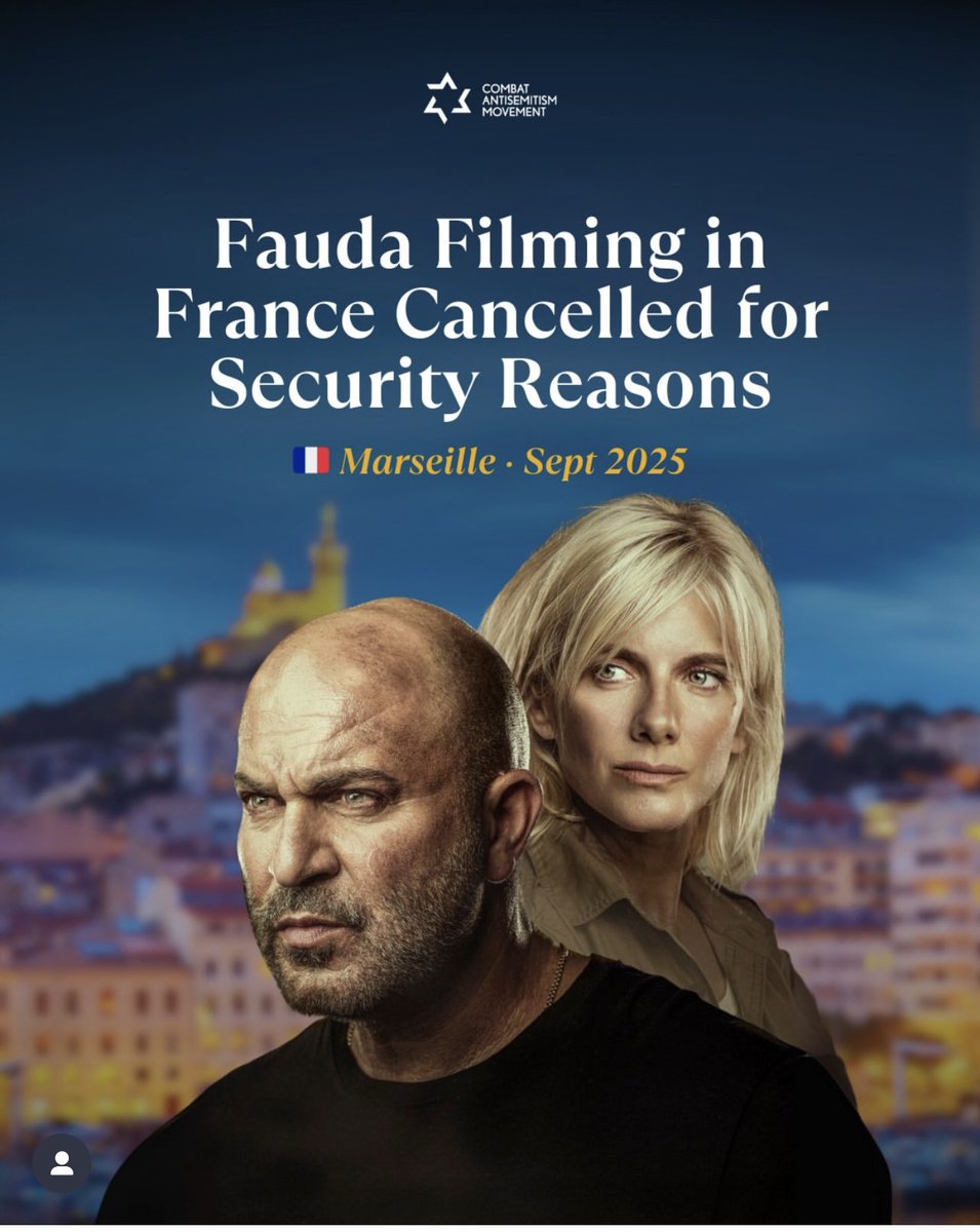 WolfMalca's tweet image. Eine französische Schande!

Die Dreharbeiten von #FAUDA in Frankreich mussten aus Sicherheitsgründen abgesagt werden.
Sie finden stattdessen in Budapest statt.