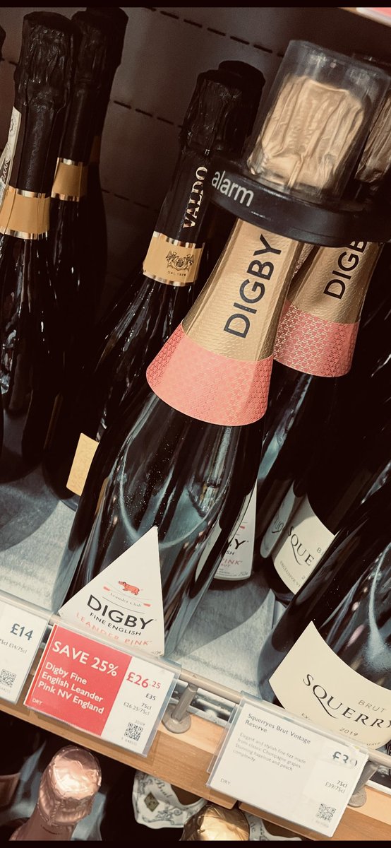 barclerk's tweet photo. Not too long until #fridaynightfizz so if you are passing @waitrose maybe pop in and pick up a lovely English pink fizz from #Digby with 25% off at the moment. #cheers https://t.co/vMWVrT8ayw