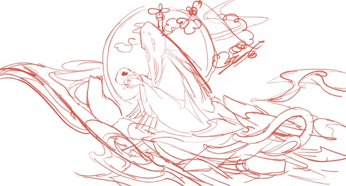 ラフ描いてからブランクありすぎてもう何が何だかわからない