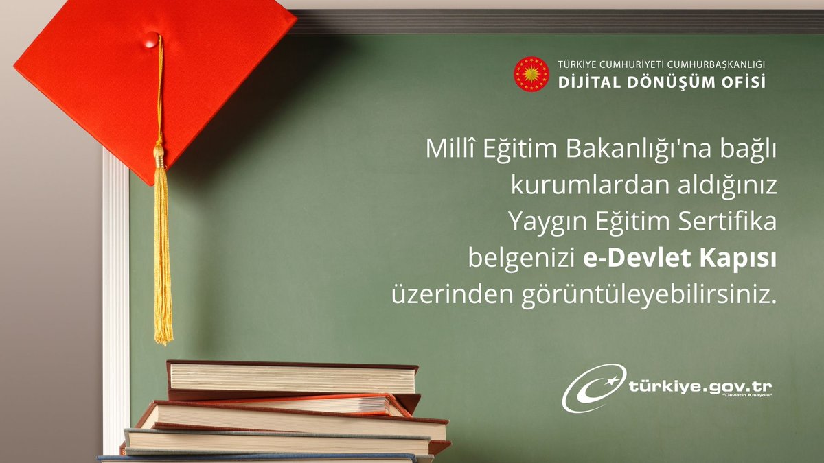 Bursa İl Millî Eğitim Müdürlüğü (@bursailmem16) on Twitter photo Millî Eğitim Bakanlığı'na bağlı kurumlardan aldığınız Yaygın Eğitim Sertifika belgenizi e-Devlet Kapısı üzerinden görüntüleyebilir, Yaygın Eğitim Bilgi Sistemi'ne erişebilirsiniz.
👉 <a href="/tcmeb/">Millî Eğitim Bakanlığı</a>
🔗 ddo.link/meb-sertifika
🔗 ddo.link/meb-e-yaygin Millî Eğitim Bakanlığı'na bağlı kurumlardan aldığınız Yaygın Eğitim Sertifika belgenizi e-Devlet Kapısı üzerinden görüntüleyebilir, Yaygın Eğitim Bilgi Sistemi'ne erişebilirsiniz.
👉 <a href="/tcmeb/">Millî Eğitim Bakanlığı</a>
🔗 ddo.link/meb-sertifika
🔗 ddo.link/meb-e-yaygin