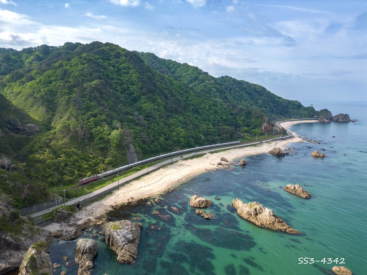 SS3_4342's tweet image. さよならカシオペア
日本海の絶景紀行
長い間ありがとう
#さよならカシオペア
