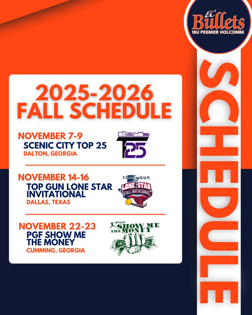 New season. Same fire. 🔥

Locked in for the 2025–2026 season 💪
📍 Catch us in Georgia &amp; Texas this fall!

Roster is stacked, schedule is set… we’re ready to make some noise! 🥎

#EarnEverything